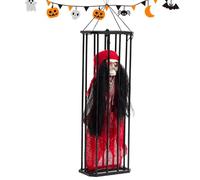 XIAOXIAOYU Fantasma di Gabbia di Prigioniero di Halloween, Ornamento fantasma di Gabbia di Prigioniero, Il Pendente fantasma Spaventoso della Gabbia del Prigioniero | per scherzi