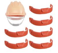 XIAOXIAOYU Fascia di Sudorazione per Casco di Sicurezza | 6 Fasce in Cotone Riutilizzabili,Lavabile Morbido Unisex Idraulico Elettrico Saldatura Pompieri Cantiere Fabbrica