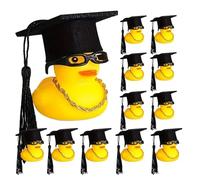 XIAOXIAOYU Piccole anatre in di Sconti di Laurea,Anatre in di Sconti Gradi, Decorazioni per cruscotto auto 12 pezzi, Decorazione per cruscotto