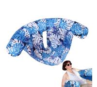 XIAOXIAOYU Piscina gonfiabile galleggiante | Pneumatici da spiaggia piscina con funzione amaca, sedia a sdraio per noodle, zattera gonfiabile per bambini e adulti, divertimento all'aperto in lago ed