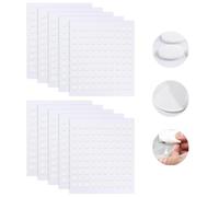xiaoxiaozhijia 1000 Pezzi Nastro Biadesivo Rotondo,6mm Biadesivo Trasparente,Double Sided Tape per Artigianato Fai da Te,Poster,Palloncini,Decorazione di Matrimoni e Feste di Compleanno