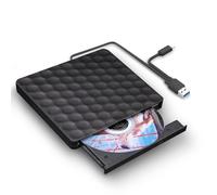 XIAOXIN Lettore CD DVD Esterno Portatile, Masterizzatore DVD Esterno, Lettore CD Esterno per Pc Desktop Tower, Disco Esterno Ultra Slim USB 3.0, compatibile con Windows 11/10/8.1/7/XP, Linux e Mac OS