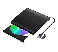 XIAOXIN Masterizzatore DVD Esterno, Lettore CD Esterno per Portatile Unità Esterna USB 3.0 DVD-R CD-RW Drive Dispositivo Ultra Slim Per Laptop Windows 98/ME/ 2000/XP/Vista/7/8/10/11 Mac Linux