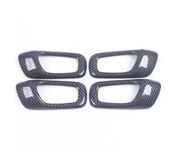 XIAOYANS Modanatura Interni Auto per Civic per Integra Sedan 2022 2023 2024 Maniglia Interna della Portiera Dell'auto Copertura della Ciotola Trim Auto Copertura Trim(Carbon Fiber Color)