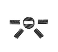 XIAOYANS Modanatura Interni Auto per Jeep per Wrangler JK 2007 2008 2009 2010 Copertura Decorazione Volante Interno Auto Auto Copertura Trim(Carbon Fiber 5 Piece)