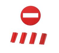 XIAOYANS Modanatura Interni Auto per Jeep per Wrangler JK 2007 2008 2009 2010 Copertura Decorazione Volante Interno Auto Auto Copertura Trim(Red 5 Piece)