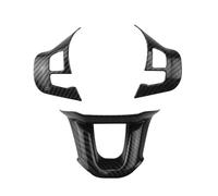 XIAOYANS Modanatura Interni Auto per Peugeot 2008 208 2014 2015 2016 2017 2018 Adesivo per Decorazione Volante Auto Auto Copertura Trim(Carbon Black)
