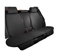XIAOYANS Universali Coprisedili Auto Coprisedile Per Auto Cotone Lino Antisudore Set Completo Cani Traspirante Accessori Interni 4 Stagioni(Black Rear 1 Set)