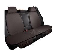 XIAOYANS Universali Coprisedili Auto Coprisedile Per Auto Cotone Lino Antisudore Set Completo Cani Traspirante Accessori Interni 4 Stagioni(Brown Rear 1 Set)