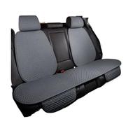 XIAOYANS Universali Coprisedili Auto Coprisedile Per Auto Cotone Lino Antisudore Set Completo Cani Traspirante Accessori Interni 4 Stagioni(Blue Rear 1 Set)