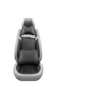 XIAOYANS Universali Coprisedili Auto Per MG ZS EV GT EHS RX5 MG4 Per MULAN MG5 Per MARVEL R MG6 Coprisedile Auto Supporto Lombare 3D Pelle PU(G Gray 5 Seat)