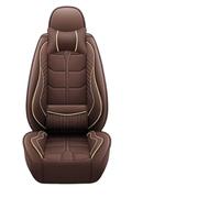 XIAOYANS Universali Coprisedili Auto Per SEAT Per Leon Per Arona Per Ateca Per Tarraco Per Ibiza Per Alhambra Accessori Coprisedile Auto Supporto Lombare 3D Pelle PU(A-Coffee 5 Seat)