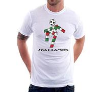 XIAOYER Italia 90 World Cup Ciao Mascotte Cotton t-Camicie e T-Shirt teecafe(X-Large)