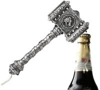 xiaoyige Doom Hammer - Apribottiglie con suono, apribottiglie e bevande, regalo per fan di gioco, per gli uomini, accessori da bar - for The Horde (argento)