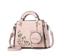 Xiaoyu Borse e borse alla moda per le donne borse a tracolla da donna con manico superiore borse a tracolla piccole borse a tracolla, Fiore rosa