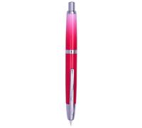 xiaoyu Jinhao 10 penna stilografica a scatto retrattile, in metallo con converter d'inchiostro, pennino extra fine (0,38 mm), gradiente rosso