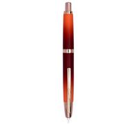 xiaoyu Jinhao 10 penna stilografica a scatto retrattile, in metallo con converter d'inchiostro, pennino fine (0,5 mm), gradiente caffè (clip d'oro)