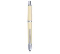 xiaoyu Penna stilografica Jinhao 20, penna a scatto in resina senza cappuccio con convertitore d'inchiostro, pennino fine (0,5 mm), bianco (clip d'argento)