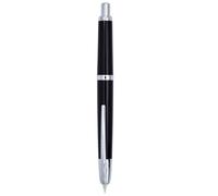 xiaoyu Penna stilografica Jinhao 20, penna a scatto in resina senza cappuccio con convertitore d'inchiostro, pennino extra fine (0,38 mm), nero