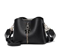 Xiaoyu Piccole borse a tracolla per le donne borse di moda borsa a tracolla leggera, nero