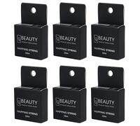 XIAOYU Strumento di misurazione pre-inchiostrato per la mappatura delle sopracciglia da 10 m per il trucco per microblading del tatuaggio del sopracciglio, scatola nera, inchiostro nero