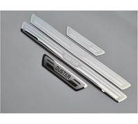 XIAOYUN Battitacco Auto per Dacia Duster 2010-2021 2022 2023 2024 2025, Auto Pedale di Benvenuto Davanzali delle Porte in Acciaio Inossidabile, AntiGraffio Antiscivolo Pedaliera Protezione 4 Pezzi