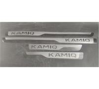 XIAOYUN Battitacco Auto per Skoda Kamiq 2018-2022 2023 2024, Auto Pedale di Benvenuto Davanzali delle Porte in Acciaio Inossidabile, AntiGraffio Antiscivolo Pedaliera Protezione 4 Pezzi