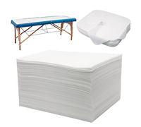 xiaozhifu 100 lenzuola usa e getta lenzuola monouso in tessuto non tessuto, 50 pezzi di asciugamani monouso per la fessura del naso e 50 pezzi di lenzuola per lettino da massaggio usa e getta