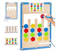 XIAPIA Giocattoli Montessori per Bambini 3 4 5 Anni, Gioco da Viaggio Attività Puzzle, Gioco Magnetico Giocattoli Motori per Bambini, Ragazzi Ragazze Regalo per Compleanno Natale