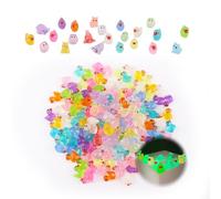XIAQICA 150 Pezzi Paperelle Mini Luminoso Paperella, Mini Anatre In Resina, Anatre In Miniatura Colore per Giardino, Paesaggio, Casa Delle Bambole Ornamento Fai da Te