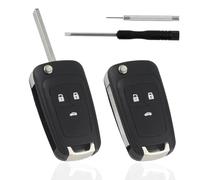 XIAQICA 2 Guscio Chiave 3 Tasti Custodie per Chiavi Compatibile con Insignia Corsa Astra J Vauxhall Mokka Movano Zafira
