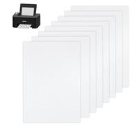 XIAQICA 8 Pezzi Stabilizzatore Ricamo Idrosolubile A4 (29.7x21cm) Stoffa Adesiva Ricamo Stabilizzatore Solubile Acqua Tessuto Non Tessuto Autoadesivo per Fai Da Te Ricamo a Mano e Ricamo a Macchina