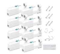 XIAQICA Pistola Piercing 8pz Kit Piercing Naso Pistola Piercing Naso Portatile Sicuro con 6 Perno del Naso e Compresse di Pulizia per Piercings al Nasos per Ragazze, Donne e Uomini