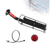 XIAQICA Portapacchi Bici Posteriore Sgancio Rapido Porta Pacchi Bici in Lega di Alluminio Porta Pacchi Bicicletta con Catarifrangente Bici e Cinghie per Bagagli Capacità di Carico 9 kg