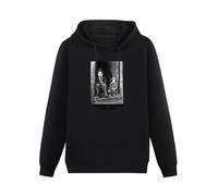 XIASHUN Charlie Chaplin The Kid Poster Hoody Unisex Ptinted Hoodies Long Sleeve Men's Hooded with Pocket Black S
