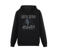 XIASHUN Dimmu Borgir Death Cult Armageddon Hoody Unisex Ptinted Hoodies Long Sleeve Men's Hooded with Pocket Black M