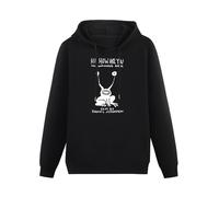 XIASHUN Hi How Are You Daniel Johnston The Unfinished Album Hoody Unisex Long Sleeve Hooded with Pocket Black L