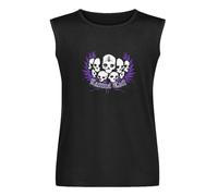XIASHUN Lacuna Coil Skull Cluster Symbol Logo Black Band Merch Men's Vests Tank Tops O-Neck 100% Cotton Undershirts Unisex Sleeveless T-Shirt S
