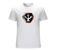XIASHUN Men's Vintage Psi Corps Logo T-Shirt - Space Center TV Series SciFi Babylon 5 T-Shirt White L