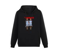 XIASHUN The Shining Creepy Twins Come Play with Us Shining Twins Soft Jersey Unisex Hoody with Pocket Black S
