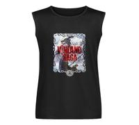 XIASHUN Vinland Saga Anime Vinsaga Men's Vests Tank Tops O-Neck 100% Cotton Undershirts Unisex Sleeveless T-Shirt L