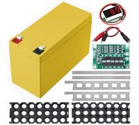 Xiatiaosann 18650 Li-Ion Battery Storage Box 12V 7A 18650 Holder DIY Battery Case per l'alimentazione con 3S 40A Battery Protection Board, Nickel Strip, 18650 staffa, cavo di ricarica