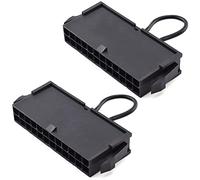 Xiatiaosann 24 Pin ATX Power Jumper Bridge Tool PSU Test Starter Tester Start Switch Compatibile con Connettore 20/24 Pin (2 Pezzi)