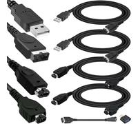 Xiatiaosann 4 pezzi Cavo di ricarica USB per GBA SP, per GBA Link Connect Cord, per la ricarica di NDS, per console Nintendo DS (NDS), Gameboy Advance SP (1,2 m)