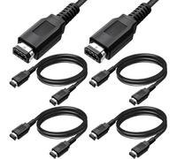 Xiatiaosann 4 pezzi per cavo collegamento GBC, per adattatore collegamento gioco per 2 giocatori GBC accessori per Game Boy Color, per Game Boy Color per GBC Pocket per cavo collegamento GBL GB(1,2 m)