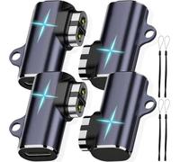 Xiatiaosann Adattatore cavo di ricarica USB C Shokz per cuffie, cavo caricatore Type-C a convertitore magnetico Shokz per AfterShokz Aeropex, OpenComm, OpenRun (confezione da 4, B)