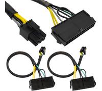 Xiatiaosann Cavo adattatore di alimentazione PSU ATX da 24 pin a 6 pin, cavo adattatore da spina femmina 24 pin a maschio 6 pin per scheda madre Dell con porta a 6 pin (34 cm/13,3 pollici)