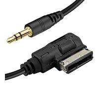 Xiatiaosann Cavo AMI MDI MMI AUX per adattatore interfaccia audio musicale Jack da 3,5 mm per Volkswagen per Audi A3/A4/A5/A6/A8/Q5/Q7/R8/TT Presa di ingresso multimediale