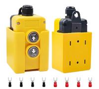 Xiatiaosann DC 12V Interruttore di comando a distanza per rimorchio ribaltabile Interruttore di comando momentaneo impermeabile su e giù per rimorchi ribaltabili, montacarichi con connettore a forca