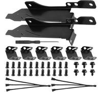 Xiatiaosann Kit staffa slot PCI per rack di montaggio ventola doppia, strumento fai da te per staffa radiatore ventola PC da 12 cm con cavo splitter ventola PWM, fascette, viti